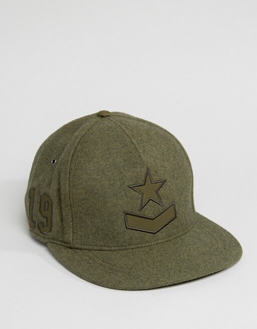 Diesel Cistarres Wool Baseball Cap
