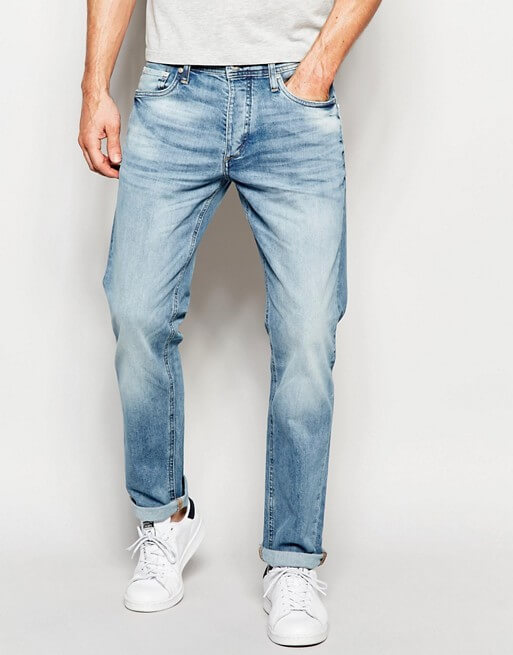 Jack & Jones Light Wash Jeans in Straight Fit